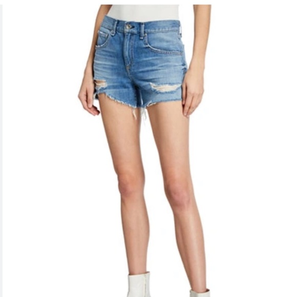 NWT Rag & Bone Dre Low-Rise denim shorts in size 24 - Picture 1 of 10